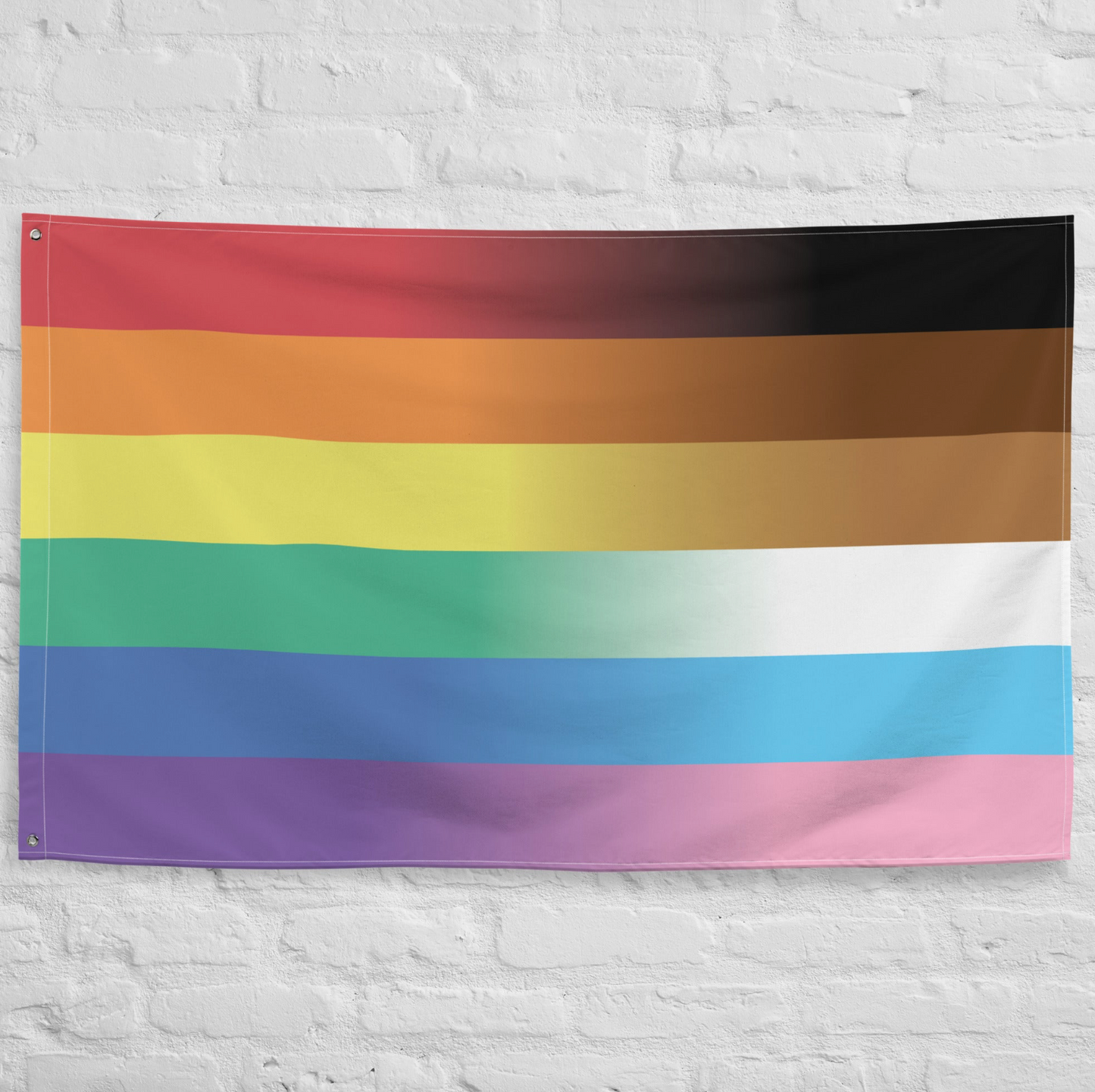 Inclusive Pride Flag - Retro Faded Colors