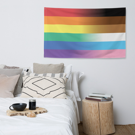 Inclusive Pride Flag - Retro Faded Colors